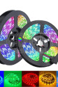 Rgb Şerit 5 Metre 16 Renkli Kumandalı Adaptörlü Çift Taraflı Bant Rgb Şerit 5 Metre 16 Renkli Kumandalı Adaptörlü Çift Taraflı Bant