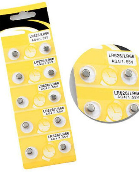 Saat Pili - Düğme Pil 10lu Paket LR626-LR66 AG4-1.55V Saat Pili - Düğme Pil 10lu Paket LR626-LR66 AG4-1.55V