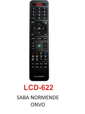 SABA NORMENDE ONVO Uyumlu Kumanda - LCD 622 SABA NORMENDE ONVO Uyumlu Kumanda - LCD 622
