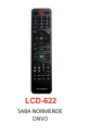 SABA NORMENDE ONVO Uyumlu Kumanda - LCD 622 SABA NORMENDE ONVO Uyumlu Kumanda - LCD 622