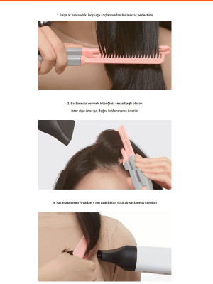 Saçlara Kolay Şekil Veren Saç Kurutma Fırçası APIEU Easy Hair Dry Brush Saçlara Kolay Şekil Veren Saç Kurutma Fırçası APIEU Easy Hair Dry Brush