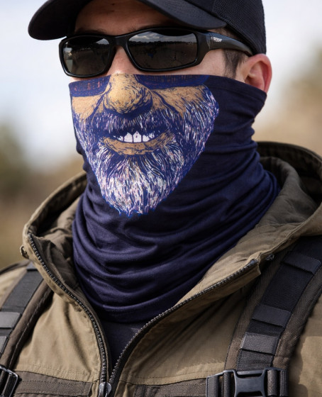 Sakallı Yüz Desenli Baf Buff – Çok Amaçlı Boyunluk & Maske 1 No