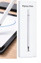 Redmi Note 12 PRO 4G Uyumlu Dokunmatik Stylus Kalem Disk Uçlu Hassas Beyaz Tablet Telefon Çizim Kalemi