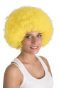 Sarı Renk Kıvırcık Afro Bonus Peruk