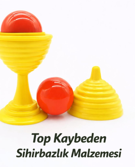 Sarı Renk Sihirli Kupa Top Kaybetme Oyunu 7 cm Sarı Renk Sihirli Kupa Top Kaybetme Oyunu 7 cm