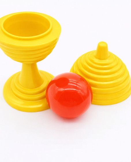 Sarı Renk Sihirli Kupa Top Kaybetme Oyunu 7 cm Sarı Renk Sihirli Kupa Top Kaybetme Oyunu 7 cm