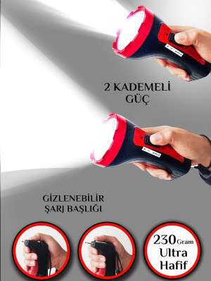 Şarjlı 10w Projektör Led El Feneri 2 Mod Aydınlatmalı Uzun Menzil Güvenlik Bekçi Polis Feneri Işıldak Şarjlı 10w Projektör Led El Feneri 2 Mod Aydınlatmalı Uzun Menzil Güvenlik Bekçi Polis Feneri Işıldak