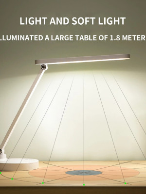 Şarjlı 40 Led Çalışma Okuma Işığı Kademeli Masa Lambası Ayarlanabilir Renk Tonu Ve Parlaklık PS-1912 Şarjlı 40 Led Çalışma Okuma Işığı Kademeli Masa Lambası Ayarlanabilir Renk Tonu Ve Parlaklık PS-1912