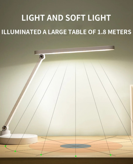 Şarjlı 40 Led Çalışma Okuma Işığı Kademeli Masa Lambası Ayarlanabilir Renk Tonu Ve Parlaklık PS-1912 Şarjlı 40 Led Çalışma Okuma Işığı Kademeli Masa Lambası Ayarlanabilir Renk Tonu Ve Parlaklık PS-1912