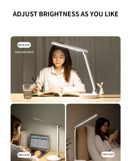 Şarjlı 40 Led Çalışma Okuma Işığı Kademeli Masa Lambası Ayarlanabilir Renk Tonu Ve Parlaklık PS-1912 Şarjlı 40 Led Çalışma Okuma Işığı Kademeli Masa Lambası Ayarlanabilir Renk Tonu Ve Parlaklık PS-1912