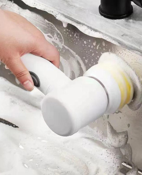 Magic Brush 5 in 1 Kablosuz Şarjlı Temizlik Fırçası | Çok Amaçlı Döner Başlıklı Elektrikli Banyo, Mutfak ve Fayans Temizleme Seti Magic Brush 5 in 1 Kablosuz Şarjlı Temizlik Fırçası | Çok Amaçlı Döner Başlıklı Elektrikli Banyo, Mutfak ve Fayans Temizleme Seti