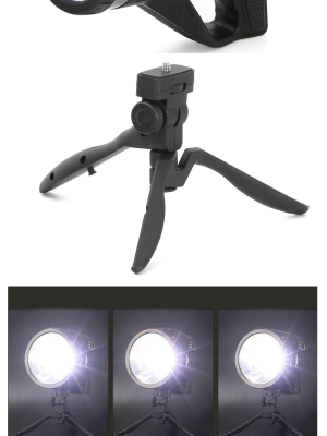 Şarjlı Dev Boy El Feneri Tripod Ayaklı Parlak LED El Lambası Kamp, Av ve Güvenlik İçin İdeal