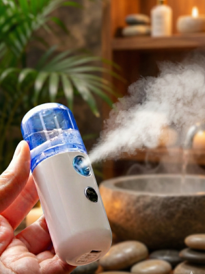 Şarjlı Mini Yüz Nemlendirici Dezenfektan Cihazı Mist Sprayer Şarjlı Mini Yüz Nemlendirici Dezenfektan Cihazı Mist Sprayer