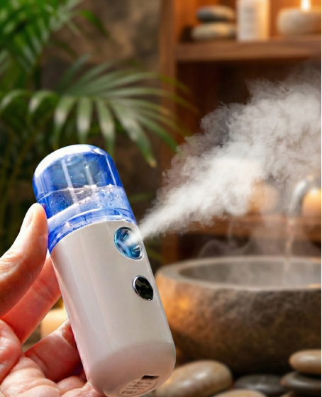 Şarjlı Mini Yüz Nemlendirici Dezenfektan Cihazı Mist Sprayer