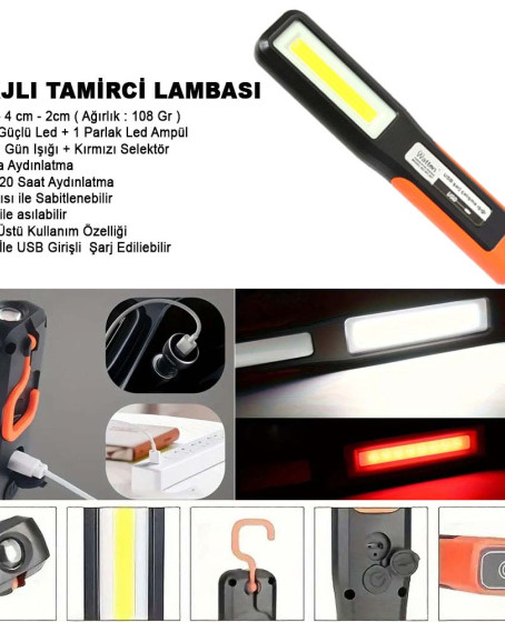 Şarjlı Tamirci Lambası Wt-297 Şarjlı Tamirci Lambası Wt-297