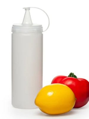 Şeffaf Sos Şişesi  - 700 ML  (3 Adet )