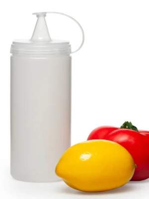 Şeffaf Sos Şişesi  - 400 ML  (3 Adet )