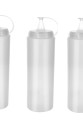Şeffaf Sos Şişesi - 1000ML Dev Boy 3 Adet Şeffaf Sos Şişesi - 1000ML Dev Boy 3 Adet