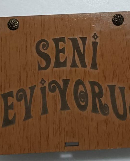 Seni Seviyorum Ahşap Hediye Kutusu Sevgiliye Hediye Seni Seviyorum Ahşap Hediye Kutusu Sevgiliye Hediye