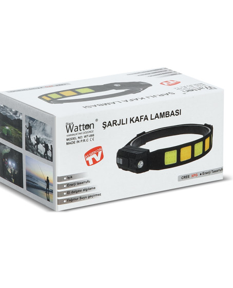 Sensörlü Cob XPG Led Kafa Lambası WT-066