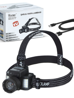 Sensörlü Cree TG Led Şarjlı Kafa Lambası WT-625