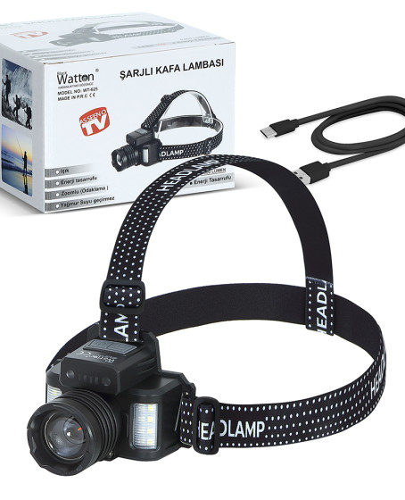 Sensörlü Cree TG Led Şarjlı Kafa Lambası WT-625 Sensörlü Cree TG Led Şarjlı Kafa Lambası WT-625