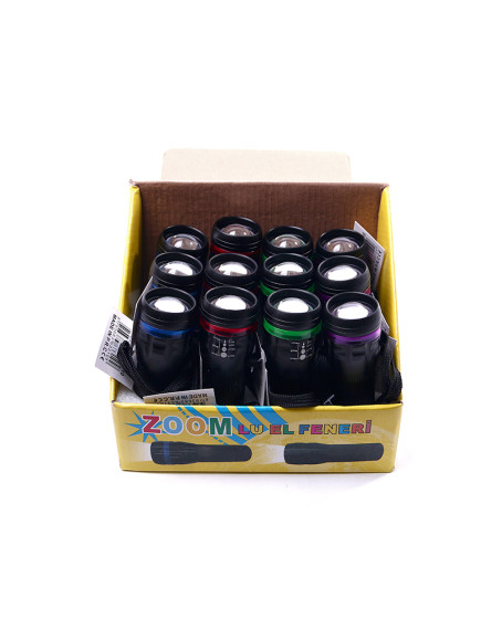 Şeritli Zoom Odaklı EL Feneri Bm-310 Şeritli Zoom Odaklı EL Feneri Bm-310