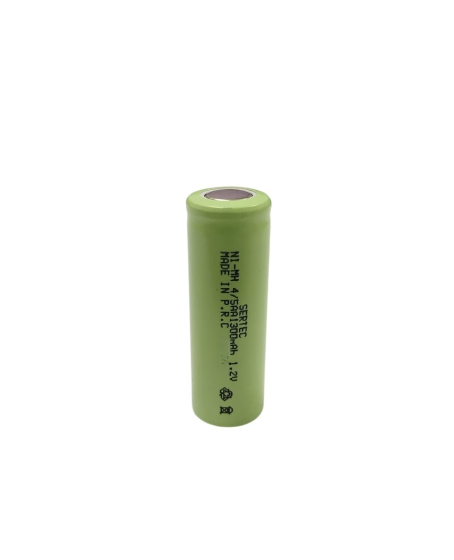 Sertec - 1.2V 1300 Mah - 4/5AA- Ni-MH Şarjlı Pil - (Başsız / Flat Head)