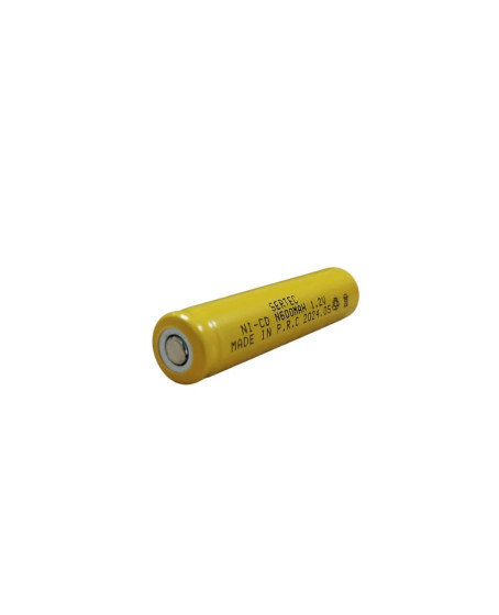 Sertec - 1.2V 600 Mah - N Boy - Ni-CD Şarjlı Pil - (Başsız / Flat Head)