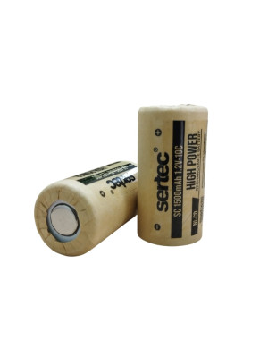 Sertec 1.2V Ni-Cd SC 1500 Mah Kağıt Şarjlı Pil 10C (Başsız/Flat Head) Sertec 1.2V Ni-Cd SC 1500 Mah Kağıt Şarjlı Pil 10C (Başsız/Flat Head)
