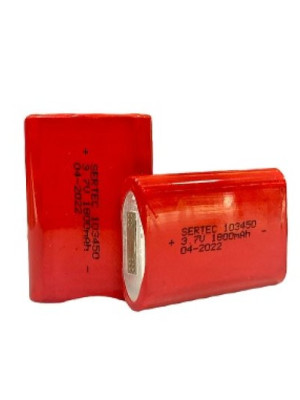 Sertec 103450 Li-ion 3.7V 1800mAh Prizmatik Şarjlı Pil