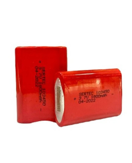 Sertec 103450 Li-ion 3.7V 1800mAh Prizmatik Şarjlı Pil