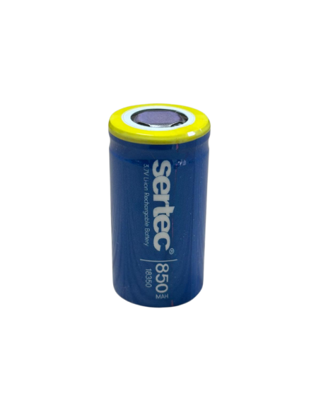Sertec 18350 3.7V 850 Mah Li-Ion Şarjlı Pil - 1C