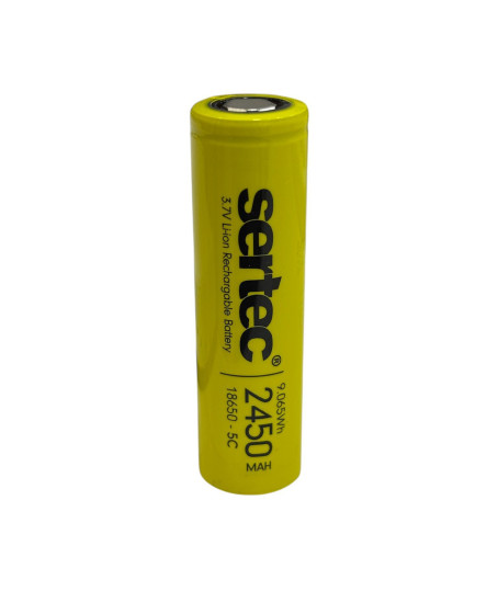 Sertec 18650 3.7V 2450 Mah 5C Li-Ion Şarjlı Pil