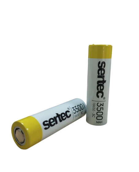 Sertec 18650 3.7V 3500 Mah 3C Li-Ion Şarjlı Pil