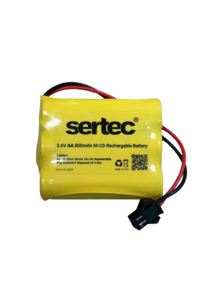 SERTEC 3.6V 3S1P AA 800 MAH KABLO + SİYAH KONNEKTÖRLÜ OYUNCAK PİLİ SERTEC 3.6V 3S1P AA 800 MAH KABLO + SİYAH KONNEKTÖRLÜ OYUNCAK PİLİ
