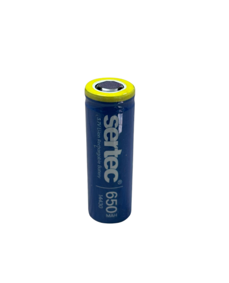 Sertec 3.7V Li-ion 14430 - 650 mAh 1C Şarjlı Pil