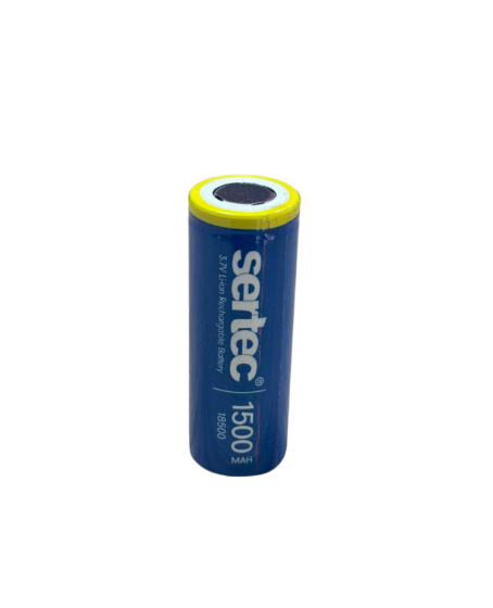 Sertec 3.7V Li-ion 18500 1500 mAh 1C Şarjlı Pil