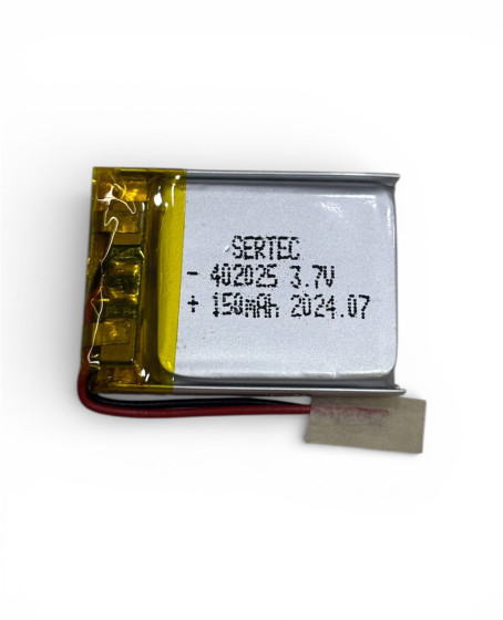 Sertec 402025 3.7V 150 MAh Li-Polymer Pil (Devreli/1.5A)