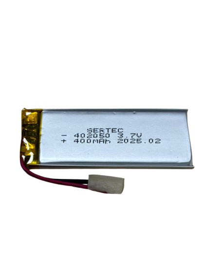 Sertec 402050 3.7V 400mAh Li-Polymer Pil (Devreli/1.5A)
