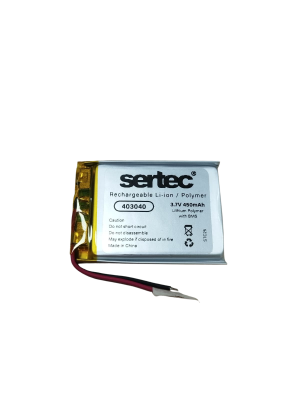 Sertec 403040 3.7V 450 MAh Li-Polymer Pil (Devreli/1.5A) Sertec 403040 3.7V 450 MAh Li-Polymer Pil (Devreli/1.5A)