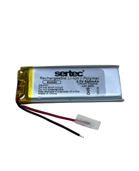 Sertec 502050 3.7V 500 MAh Li-Polymer Pil (Devreli/1.5A)