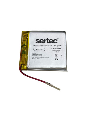 Sertec 503337 3.7V 750 mAh Li-Polymer Pil (Devreli/1.5A) Sertec 503337 3.7V 750 mAh Li-Polymer Pil (Devreli/1.5A)