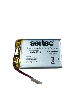 Sertec 503450 3.7V 1000 MAh Li-Polymer Pil (Devreli/1.5A) Sertec 503450 3.7V 1000 MAh Li-Polymer Pil (Devreli/1.5A)