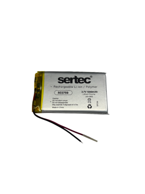 Sertec 503759 3.7V 1200 MAh Li-Polymer Pil (Devreli/1.5A) Sertec 503759 3.7V 1200 MAh Li-Polymer Pil (Devreli/1.5A)