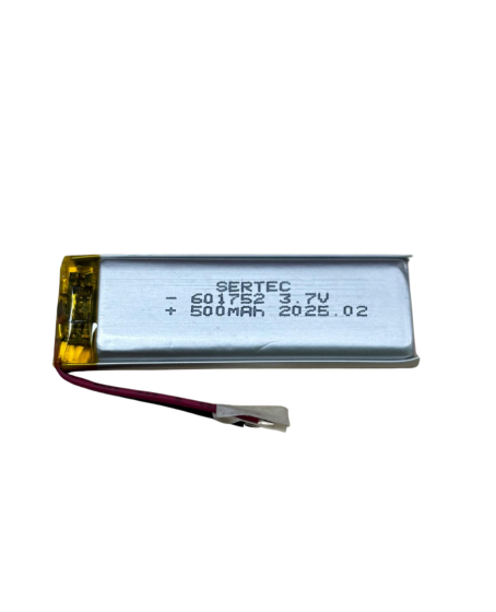 Sertec 601752 3.7V 500 MAh Li-Polymer Pil (Devreli/1.5A)