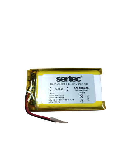 Sertec 603048 3.7V 900 MAh Li-Polymer Pil (Devreli/1.5A)