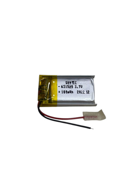 Sertec 631525 3.7V 180 mAh Li-Polymer Pil (Devreli/1.5A) Sertec 631525 3.7V 180 mAh Li-Polymer Pil (Devreli/1.5A)