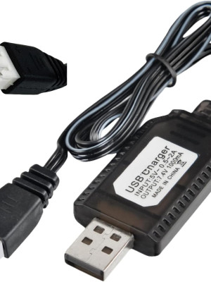 Sertec 7.4V Li-ion SM-3P Soket Drone Bataryası USB Şarj Kablosu