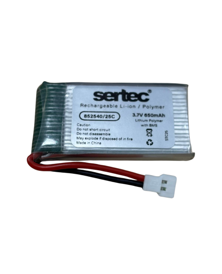 Sertec / 852540 / 3.7V - 650mAh - 20C BEYAZ SOKET